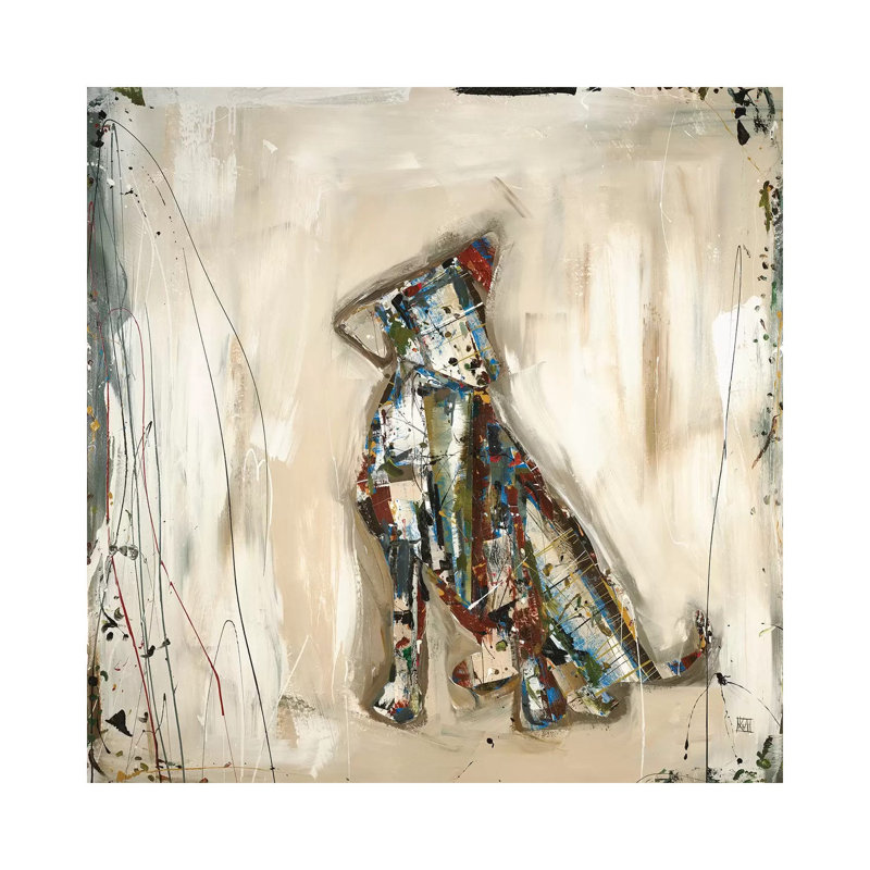 Pup 1 Piece Wall Art on Canvas, 45.72 cm H x 45.72 cm W x 1.91 cm D, Wrapped Canvas