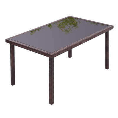 Gethers Rattan Dining Table