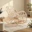 Chaise berçante en rotin