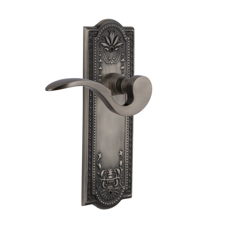 Meadows Plate Privacy (Bed & Bath) with Manor Lever, 2.375", Antique Pewter
