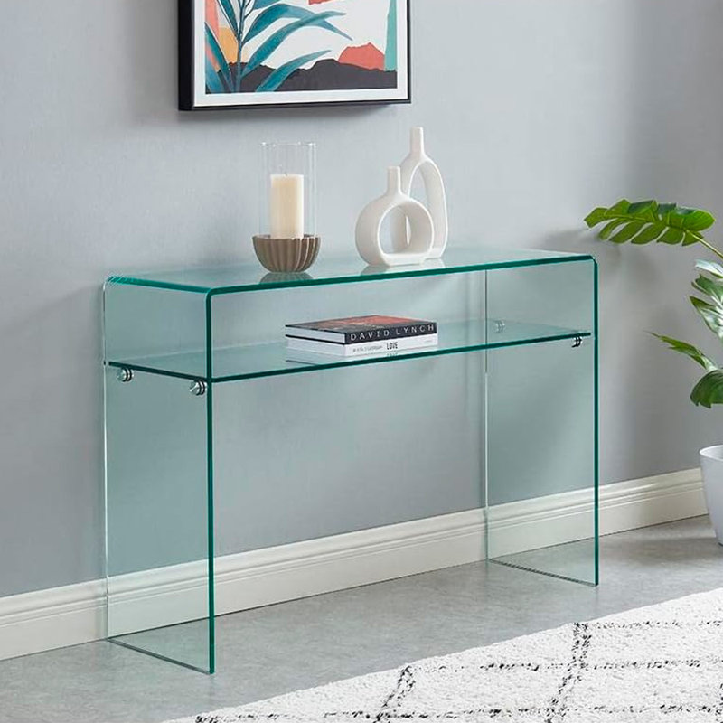 43'' Glass Console Table