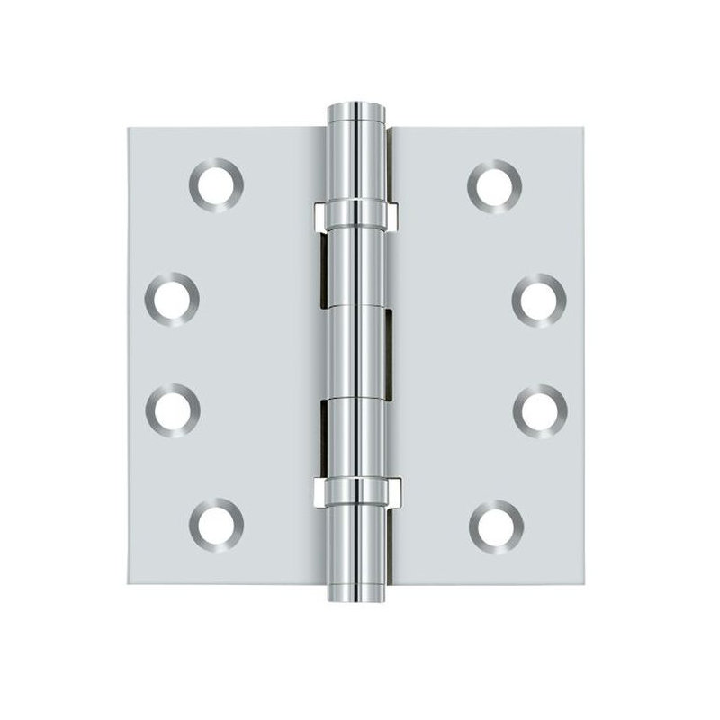 102'' x 102'' Butt Bearing Hinge, Polished Chrome