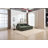 Upholstered Convertible Sectional Sofa Bed with Armrest Storage and USB
