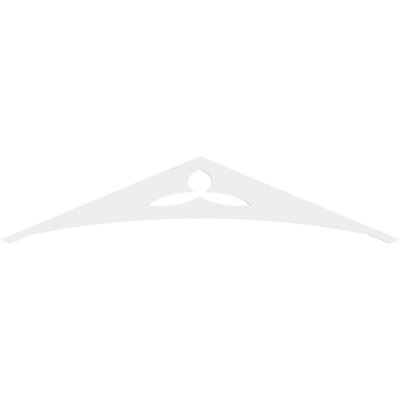 Naple Signature Urethane Gable Pediment, Primed Tan