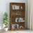 vidaXL 4-Tier Book Cabinet Bookshelf BookCase Stand Storage Rack Engineered Wood-898742107-898742084