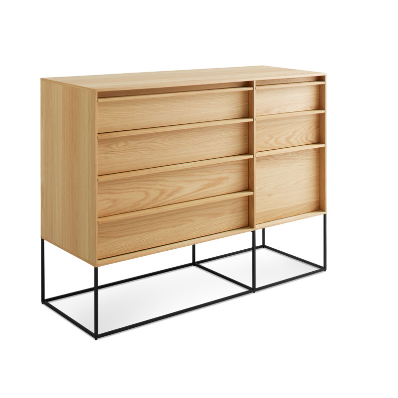 Rule 7 - Drawer Dresser, Black/White Oak