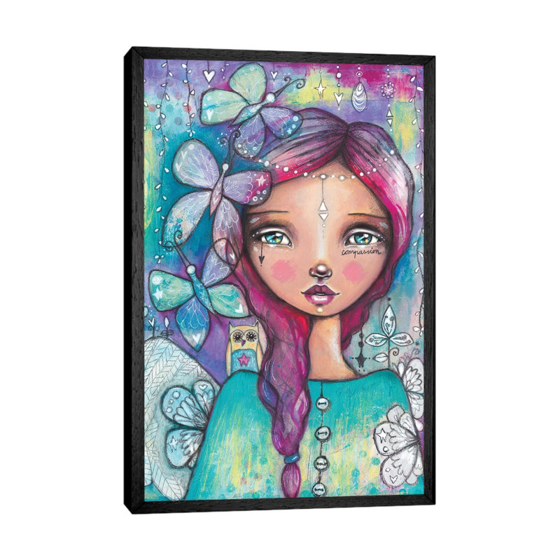 You Have Wings by Tamara Laporte - Print on Canvas, 101.6 cm H x 66.04 cm W, Black Framed