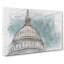 Capitol Hill White House In Abstract - Wrapped Canvas Print-55314890