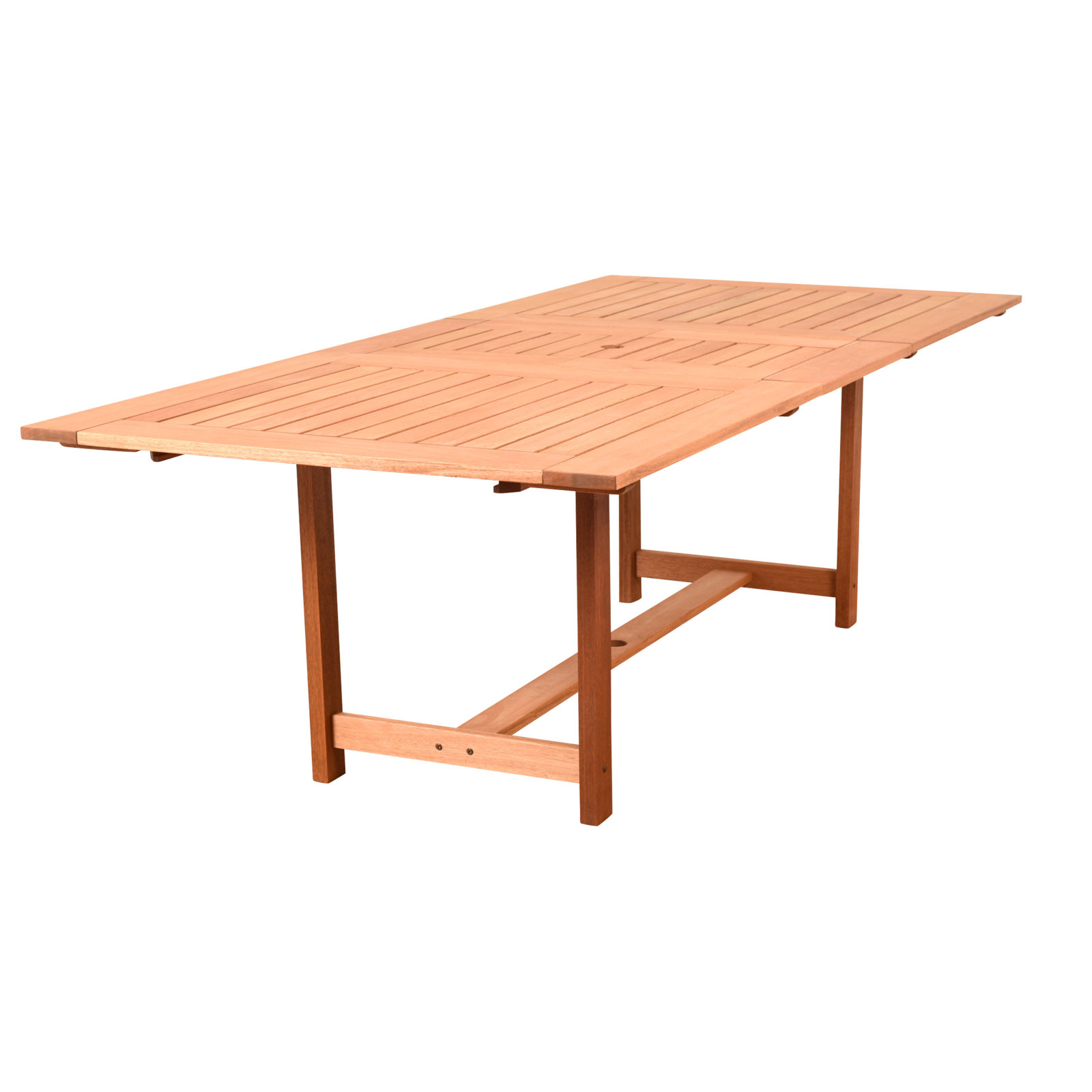 Anautica 93" Eucalyptus Patio Dining Set, Gray, Gray