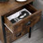 Alfordsville 40cm W Iron Bedside Table