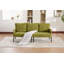 Oversized Loveseat Sofa With Plush Cushioning, Modern Corduroy Upholstery, Sturdy Metal Legs, Convenient Side Pockets, And Compact Multi-Space Adaptability.-825793578