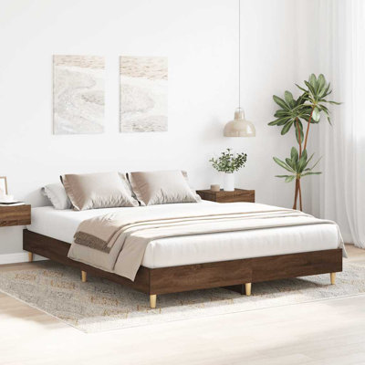 Bed Frame No Mattress Engineered Wood