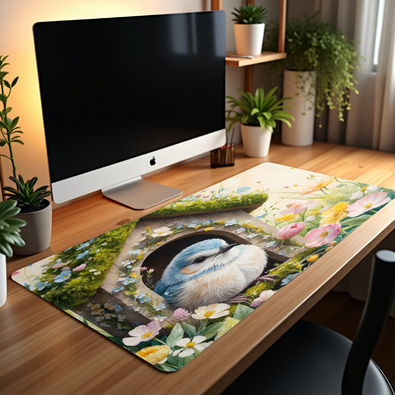 Polyester Desk Pad, 14.4x12.1