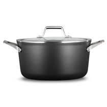 LR808 by Classic - Calphalon Contemporary Stainless 8-Quart Stockpot with  Glass Lid