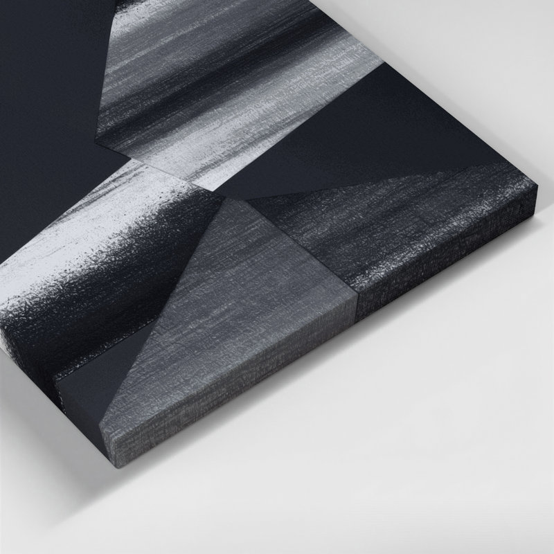 Minimalisme 69, art mural sur toile noire, H 20 po x l 24 po