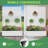 Metal Planter Box privacy screen Garden Bed with Trellis and Wheels-372804274-372804273