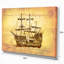 Bateau brun ancien en mouvement - impression-34273103-34273190