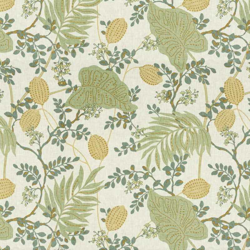 Barclay Butera Linen Fabric, Aloe