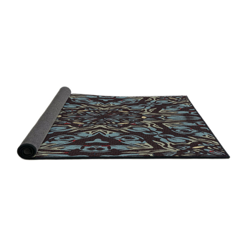 Ikat Indoor Rug, Round 7'