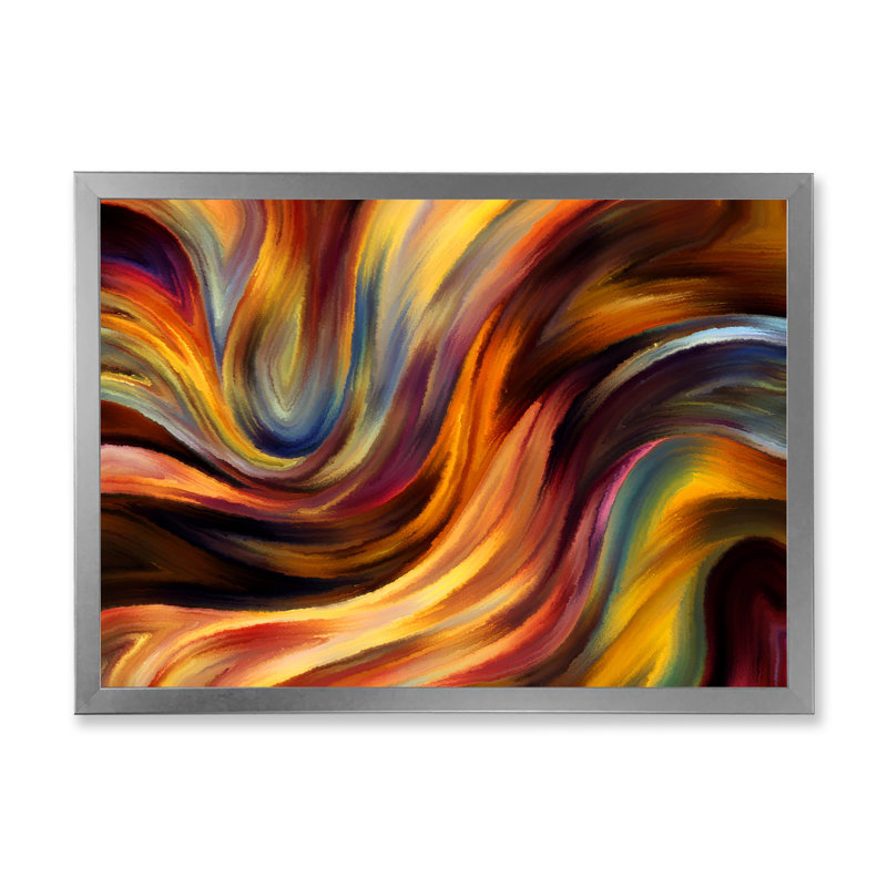 Voyage To Inner III - reproduction de photo sur toile, H 24 po x l 36 po x P 1 po, Cadre argenté