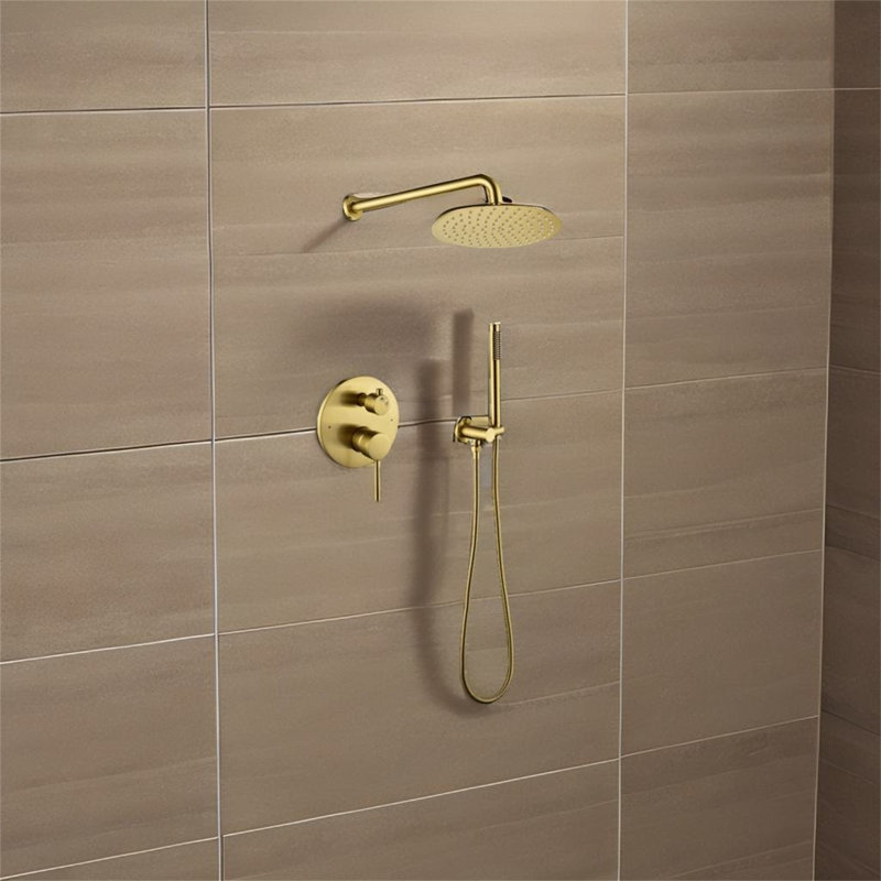 Complete Shower System, Gold