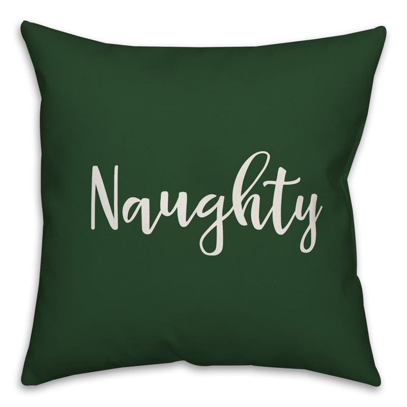  Coussin décoratif Naughty, Vert foncé, Coussin décoratif