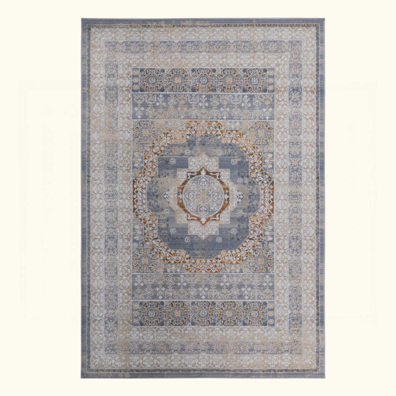 Medallion Non-Shedding Living Room Bedroom Dining Home Office Stylish And Stain Resistant Area Rug, Rectangle 7'9" x 10'