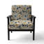 Fauteuil d'appoint rembourré Earthy Elegance