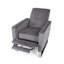Fauteuil inclinable manuel Reki, dossier en acier inoxydable, gris-121386500