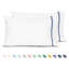 Taies d'oreiller décoratives à rayures en percale de coton 100 % à motif tournesol, respirant et confortable, certifiées OEKO-TEX.-122613808-122613811