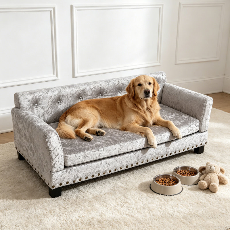 Canapé pour chien, L 47,2 po x P 29 po x H 16 po