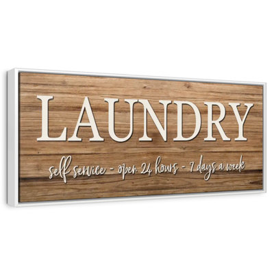 Rustic Laundry Wall Sign