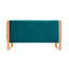Causeuse en velours bleu sarcelle Trillium-327596391