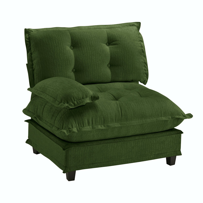Canapé Lsf Chenille - Vert