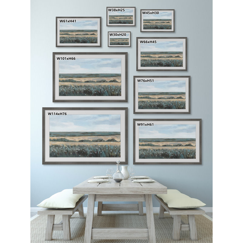 Walk in the Fields 1 Piece Single Picture Frame Painting, 20cm H x 30cm W
