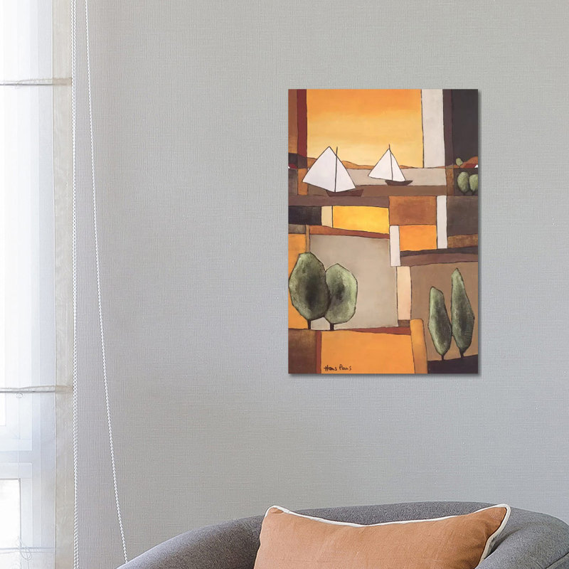 Two Boats II by Hans Paus - Wrapped Canvas Print, 66.04 cm H x 45.72 cm W x 3.175 cm D