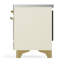 Cuisinière à induction 36 pouces avec 6 éléments à induction en blanc antique Majestic III Series (garniture laiton)-124828848-124828876