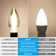 Dimmable E12 Candelabra Bulb, 60lm, Led Filament Candle Bulb C11, Smoky Grey Glass, 4000k Cool White