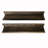 2 Piece Solid Wood Accent Shelf