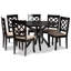 Ensemble de salle à manger 7 pièces Marbury en tissu sable, H 37,4 po x l 18,1 po x P 20,3 po Marbury-1233491812-1255126510-1233491815