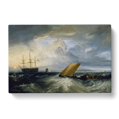 Heerness As Seen From The Nore by Joseph Mallord William Turner - Wrapped Canvas Painting