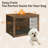 Furniture Style Dog Crate With Mat-1489851304