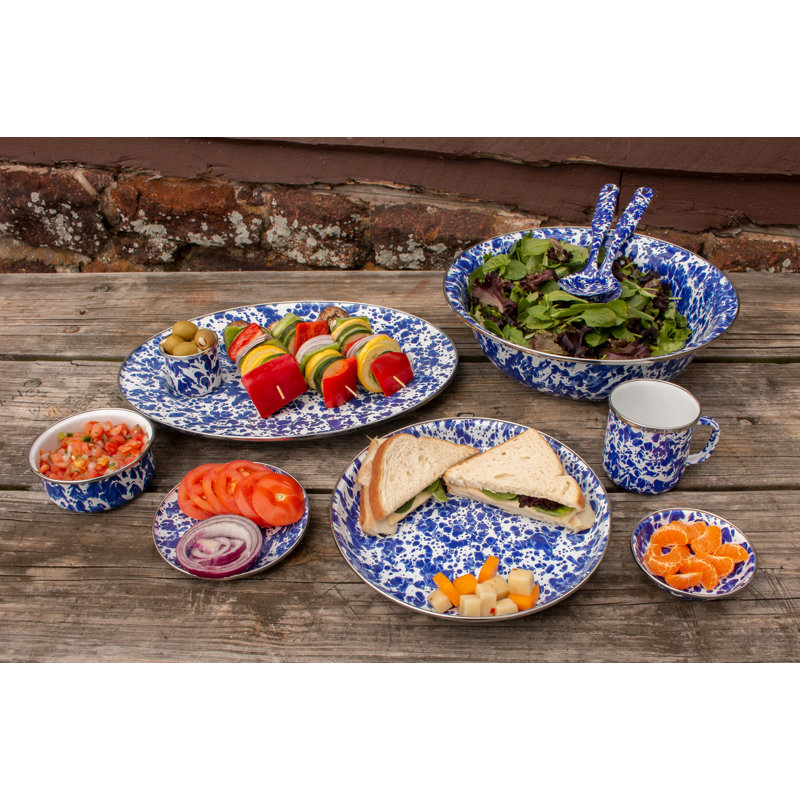 Serving Bowl, Cobalt Swirl