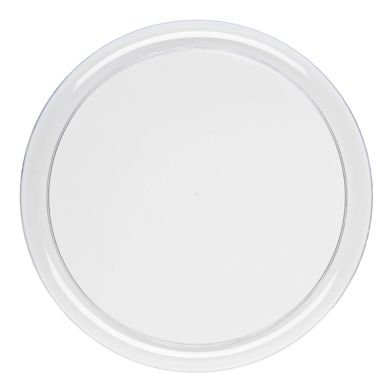 Assiettes à pâtisserie rondes, transparentes et jetables en plastique (6,25 po) - 120 assiettes