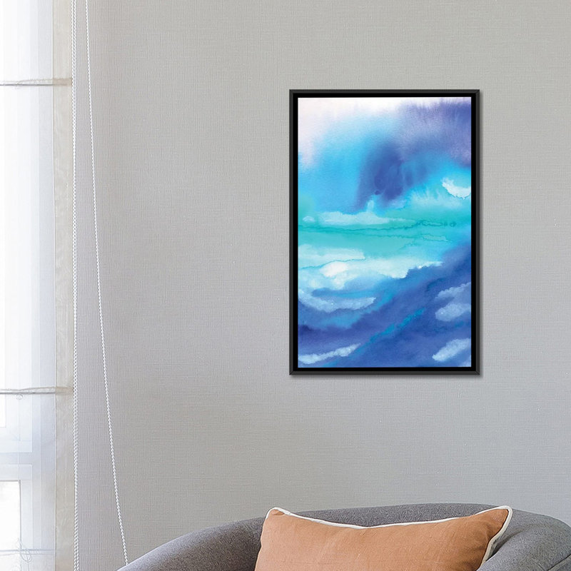 «Rise 2», reproduction sur toile, H 26 po x l 18 po x P 1,5 po, Toile avec cadre noir, Pas de tapis
