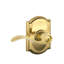 Accent Bronzed Bed & Bath Privacy Door Lever with Camelot Trim-22264967