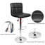 Evererdo Swivel Adjustable Height Bar Stools-2112953836
