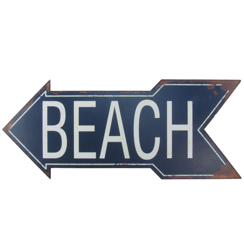 Metal To Work Beach Tin Arrow Sign Nautical Ocean Coastal Room Wall Home Decor Metal To Work Beach Tin Arrow Sign Nautical Ocean Coastal Room Wall Home Decor