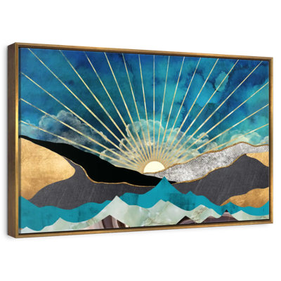 Lever de soleil abstrait
