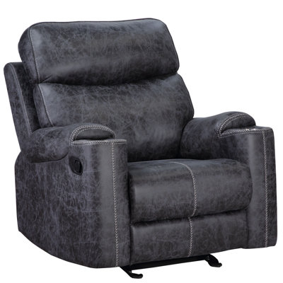 Cherronda Motion Glider Recliner in Dark Gray